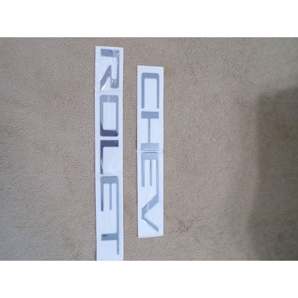 Chevrolet CHEVROLET Chrome Tailgate Letters Emblem Set Silverado Fit 2022